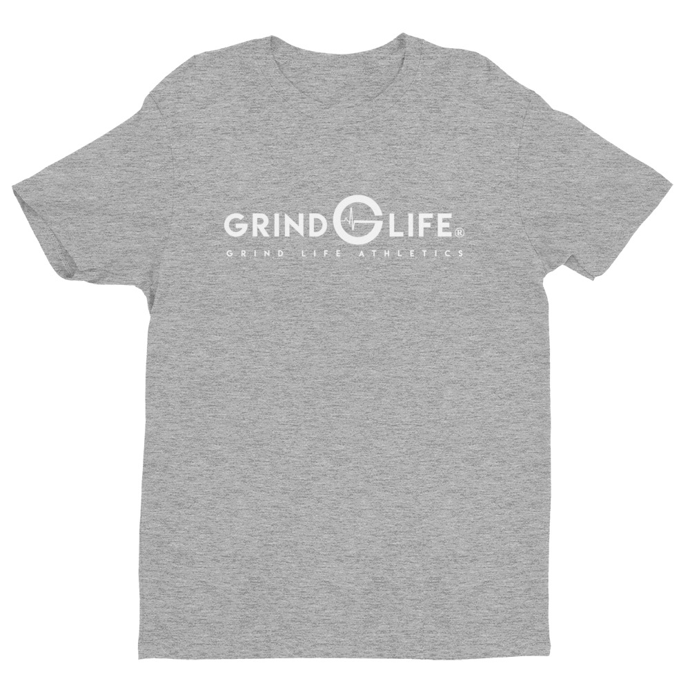 Athleisure | Dynamic White Short-Sleeve Men’s Tee | Grind Life Athletics