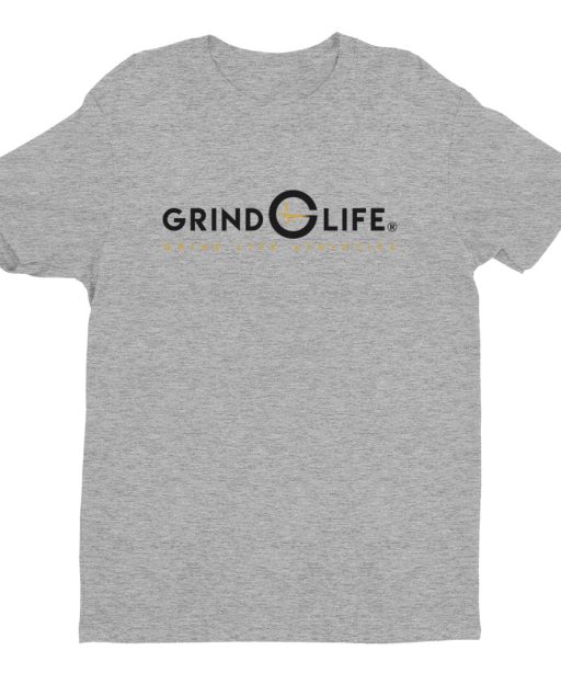 DYNAMIC DUO Black Gold Short Sleeve Mens Athleisure Tee | Grey | Grind Life Athletics