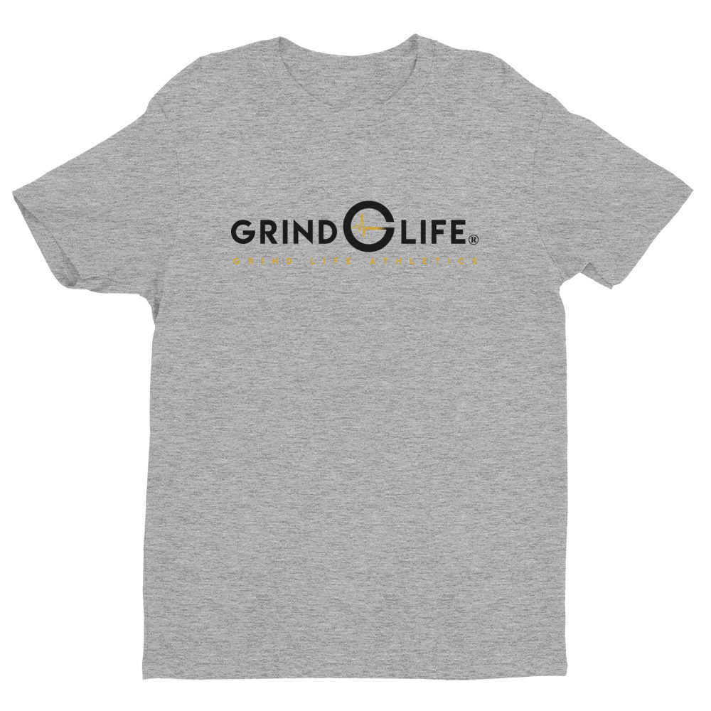 DYNAMIC DUO Black Gold Short Sleeve Mens Athleisure Tee | Grey | Grind Life Athletics