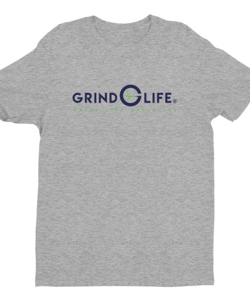 DYNAMIC DUO Navy Lime Short Sleeve Mens Athleisure Tee | Grey | Grind Life Athletics