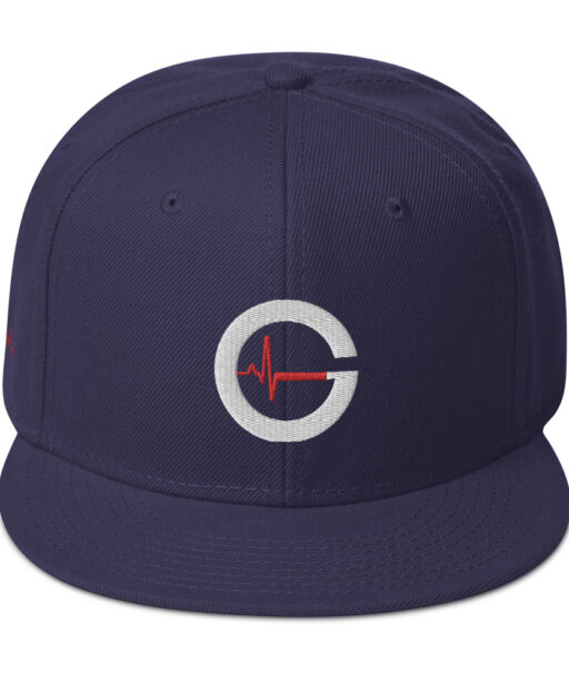 DYNAMIC DUO | White & Red | Mens Snapback | Front | Navy | Grind Life Athletics