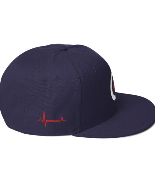 DYNAMIC DUO | White & Red | Mens Snapback | Side | Navy | Grind Life Athletics