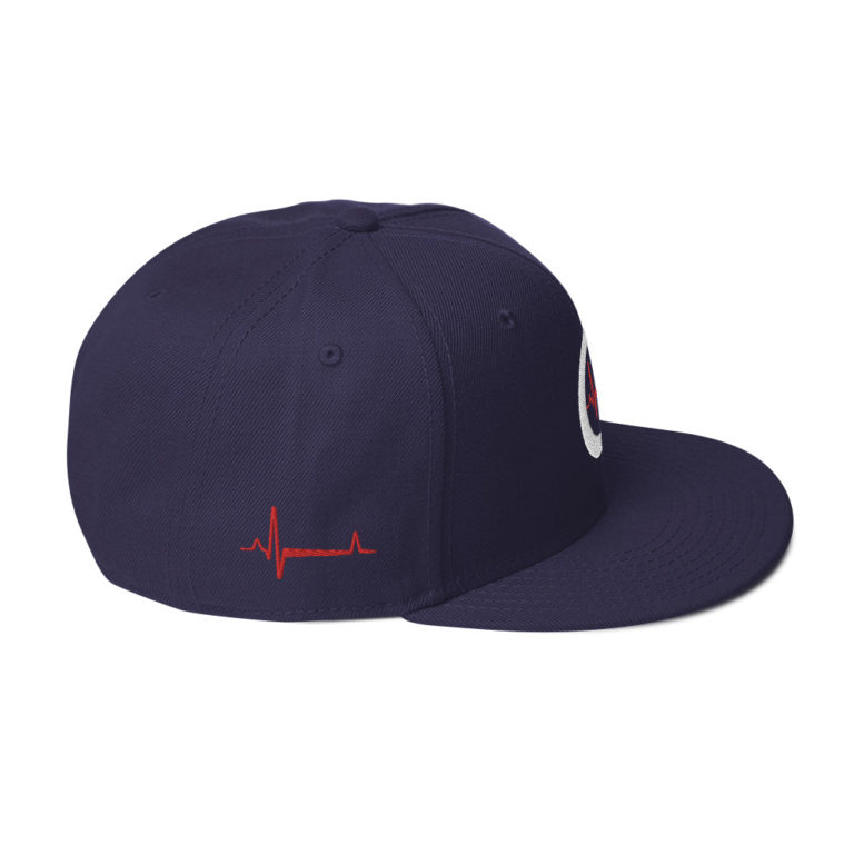 DYNAMIC DUO | White & Red | Mens Snapback | Side | Navy | Grind Life Athletics