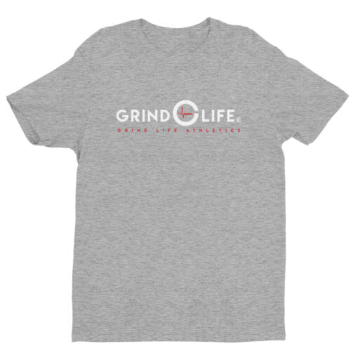 DYNAMIC DUO White Red Short Sleeve Mens Athleisure Tee | Grey | Grind Life Athletics