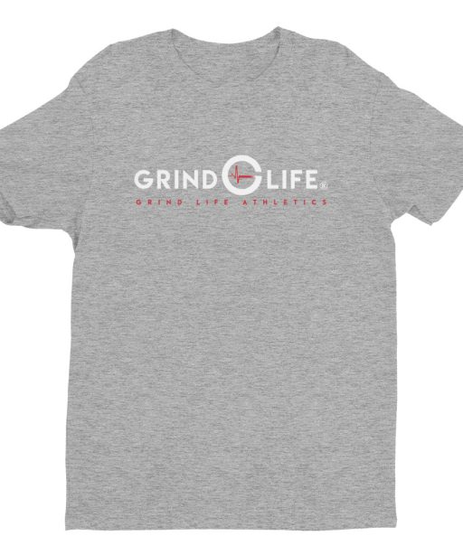 DYNAMIC DUO White Red Short Sleeve Mens Athleisure Tee | Grey | Grind Life Athletics