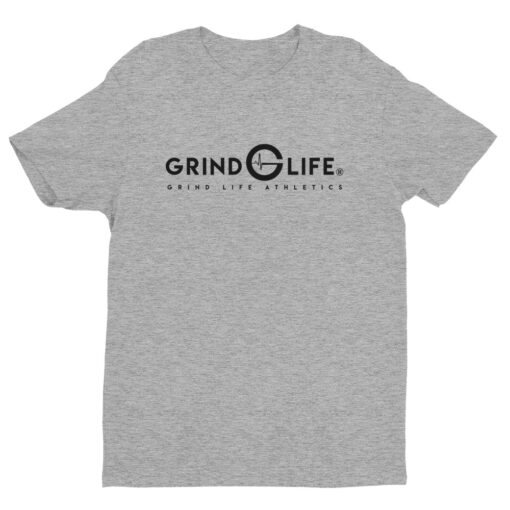 Dynamic Black Short Sleeve Mens Athleisure Tee | Grey | Grind Life Athletics