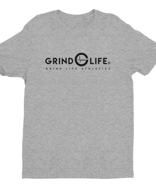 Dynamic Black Short Sleeve Mens Athleisure Tee | Grey | Grind Life Athletics