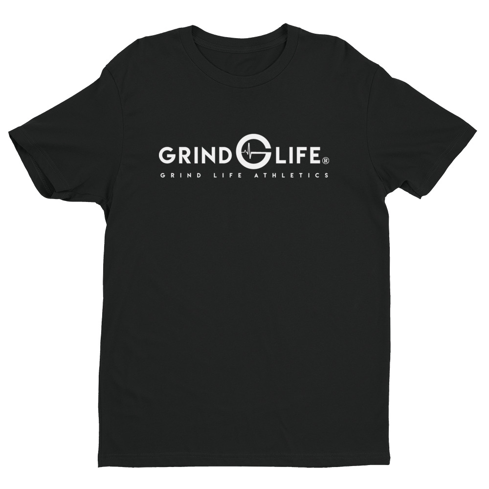 Dynamic White Short Sleeve Mens Athleisure Tee | Grind Life Athletics