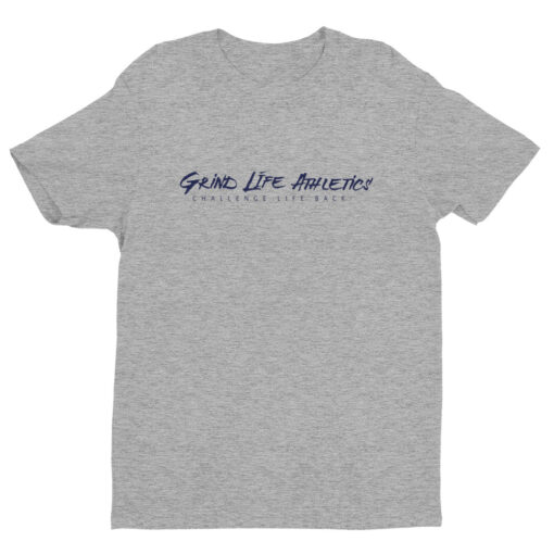 MOTIVATION Midnight Navy Mens Athleisure Shirt | Grey | Grind Life Athletics