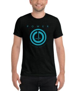 POWER Button Mens Workout T-Shirt | Black | Grind Life Athletics