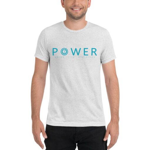 POWER Mens Workout T-Shirt | White | Grind Life Athletics