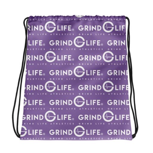 White & Lavender Drawstring Backpack | Grind Life Athletics