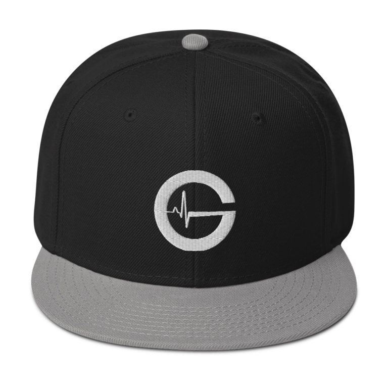 Grind Life G Mens Snapback Hat | Gray / Black / Black | Grind Life Athletics