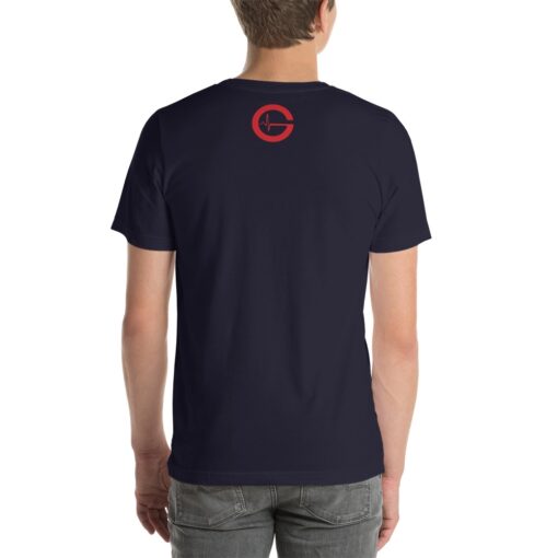 GLA Laser Focus Mens T-shirt | Back | Navy | Grind Life Athletics