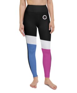 ColorBlocks-Workout-Leggings-Pink-Blue-Front-Grind-Life-Athletics