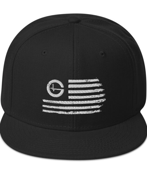 Grind Life Distressed Flag Snapback