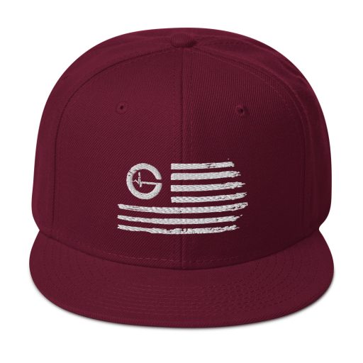 Grind Life Distressed Flag Snapback - Image 3