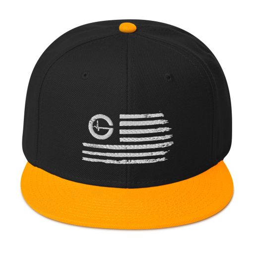 Grind Life Distressed Flag Snapback - Image 5