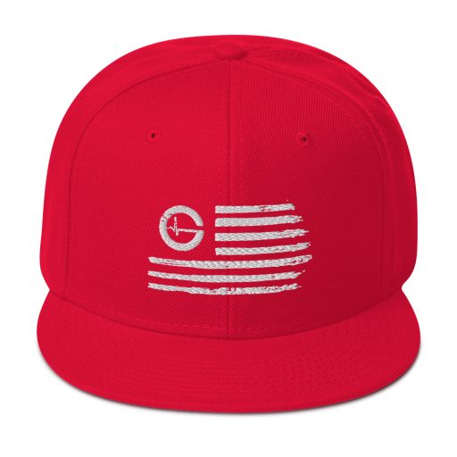 Grind Life Distressed Flag Snapback - Image 9