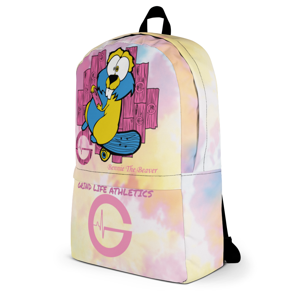 GLA Bennie The Beaver Kids Backpack - Pink | Series I - Image 3