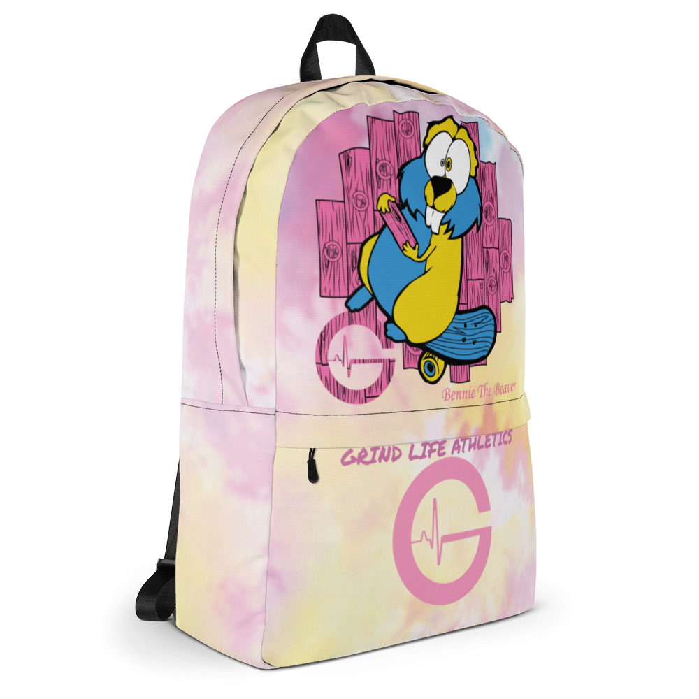 GLA Bennie The Beaver Kids Backpack - Pink | Series I - Image 4