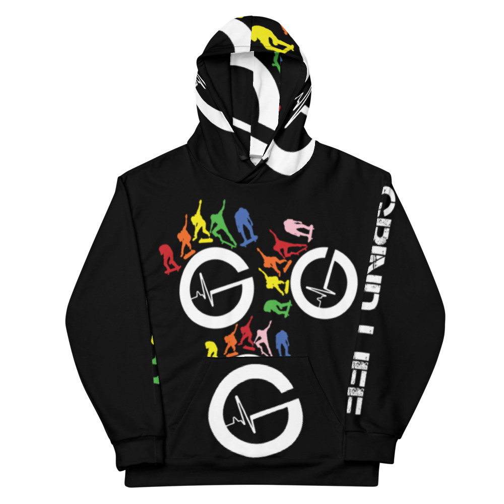 Grind Life Unisex Skater Hoodie - Black