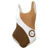 GLA BOW One-Piece Swimsuit Brown
