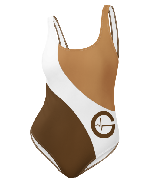 GLA BOW One-Piece Swimsuit Brown