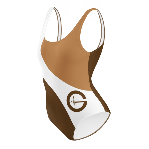 GLA BOW One-Piece Swimsuit Brown - Image 3