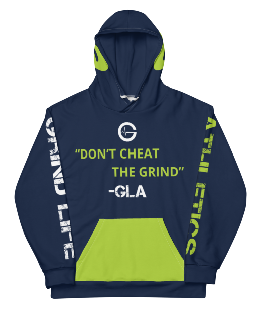 GLA 100 Workout Hoodie | #1 Navy Lime