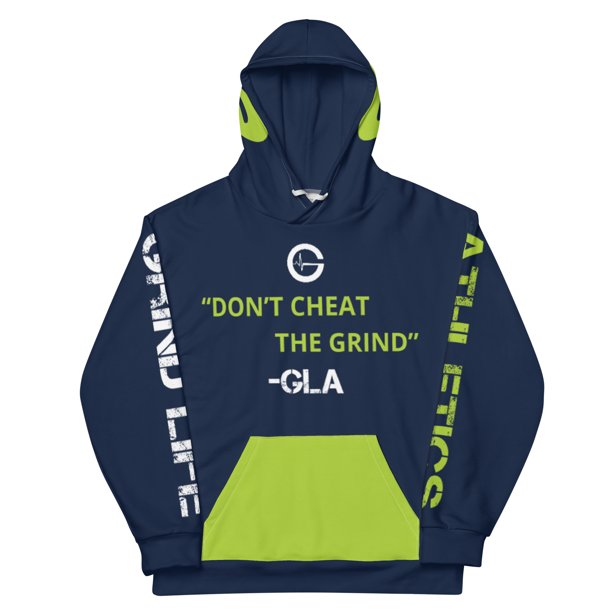 GLA 100 Workout Hoodie | #1 Navy Lime