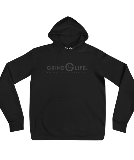 Grind Life G SILHOUETTE Black Mens Pullover Workout Hoodie