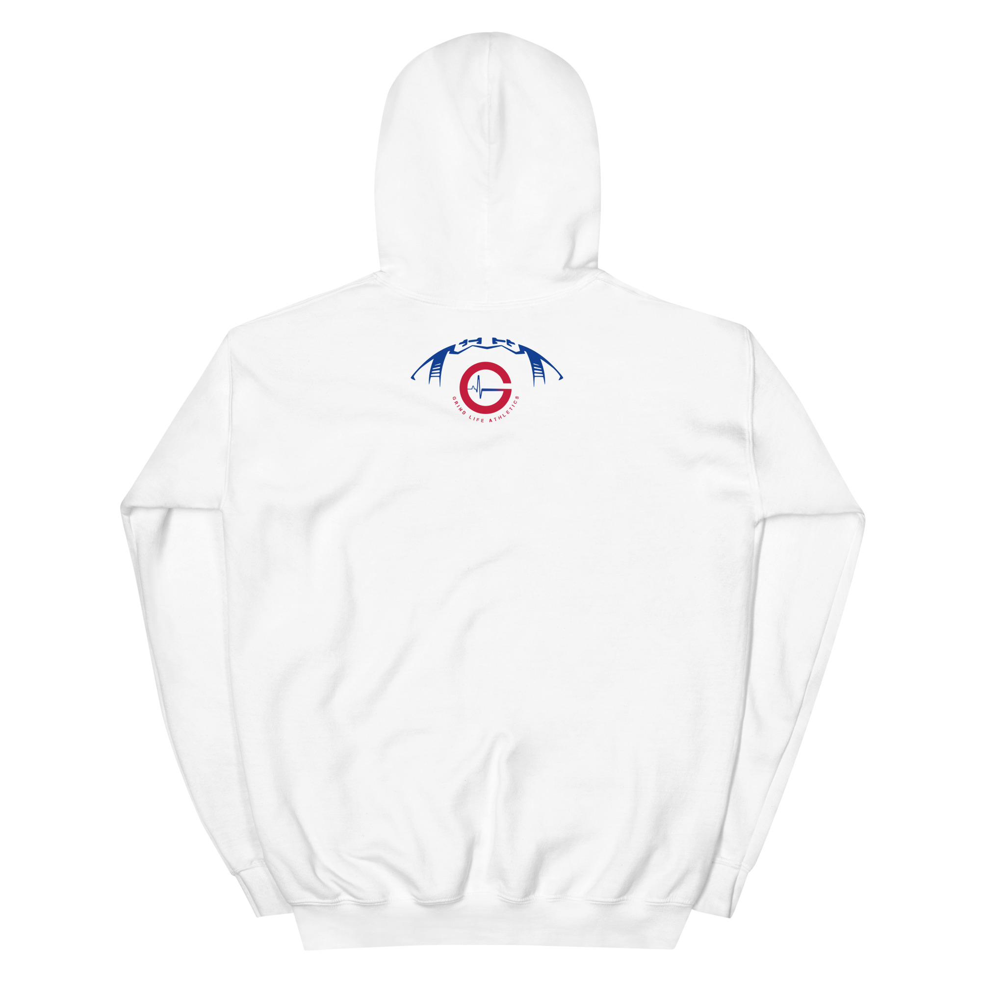 Grind Life Athletics Never Quit Unisex Hoodie - RWB - Image 3